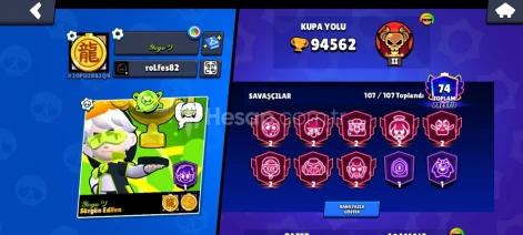 Satılık uzaylı şöhreti hesap 94 k