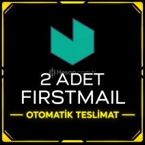 2 ADET FIRSTMAIL E-posta + Kullanılmamış