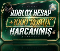 ROBLOX +1000 ROBUX HARCANMIŞ RANDOM ROBLOX HESAP