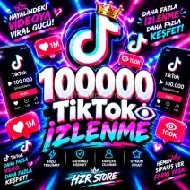 100.000 TikTok izlenme otomatik teslimat