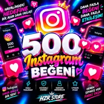 Instagram 500 beğeni otomatik teslimat