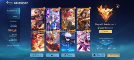 500 KOSTÜM MEGA II. x10 COLLECTOR x12 LUCKYBOX