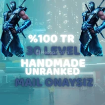 ⭐(%100TR | HANDMADE) BANSIZ + 30 LEVEL UNRANKED | ⭐