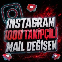 ⭐İNSTAGRAM +1000 TAKİPÇİLİ HERŞEYİ DEĞİŞEN HESAP⭐
