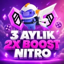 ⭐DİSCORD 3 AYLIK NİTRO 2X BOOST⭐