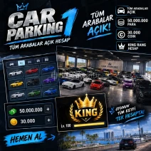 ⭐CAR PARKİNG TÜM ARAÇLAR AÇIK 50M PARA+30K COİN HESAP⭐