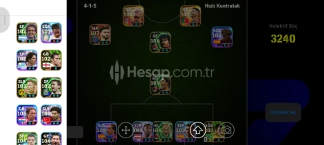 3240 EFOOTBALL HESABI GİDERI VAR