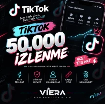 TikTok 50.000 İzlenme | VİERA Hizmeti
