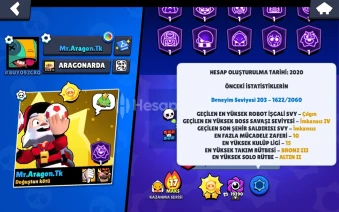 BRAWL STARS NADİR HESAP VE BİR ÇOK KOSTÜM
