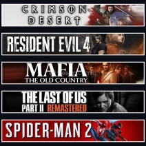 Crimson +Evil 4 +Mafia +TLOU2 +Spider 2