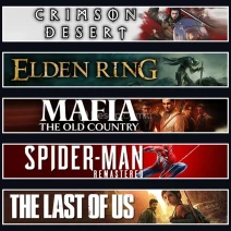 Crimson +Elden +Mafia +Spider 1 +TLOU1