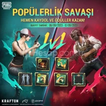 .PUBG MOBİLE 36.000 POPÜLERLİK.