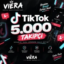TikTok 5.000 Takipçi | VİERA Sosyal Medya Hizmetleri