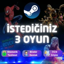 ⭐STEAM İSTEDİĞİNİZ 3 OYUN + GARANTİ + OTO GUARD⭐