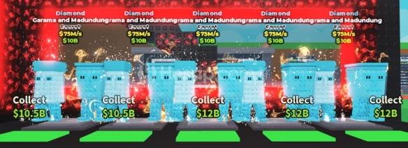 5 Adet Diamond Garama And Madundung - Steal A Brainrot