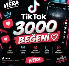 TikTok 3.000 Beğeni ❤ | VİERA Hizmeti