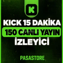 ⭐(GARANTİLİ) KİCK 15 DAKİKA 150 İZLEYİCİ 7-24 OTOMATİK