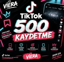 TikTok 500 Kaydetme 🔖 | VİERA Hizmeti