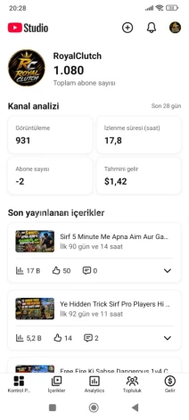 Para Kazanması Aktif YouTube Oyun Kanalı
