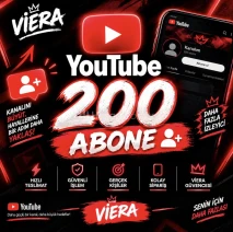 YouTube 200 Abone 🚀 | VİERA Hizmeti