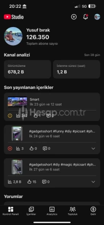 126.000 Aboneli Mavitikli YouTube Kanalı