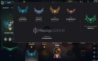 TR - SILVER II - 20 SKINS - 170 CHAMP - 80LVL
