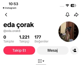1.200 Takipçili Aktif Tiktok hesabı