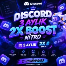 DİSCORD 3 AYLIK NİTRO | 2X BOOST