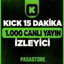 ⭐GARANTİLİ KİCK 15 DAKİKA 1000 İZLEYİCİ 7-24 OTOMATİK