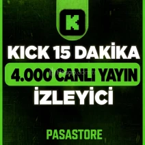 ⭐GARANTİLİ KİCK 15 DAKİKA 4000 İZLEYİCİ 7-24 OTOMATİK