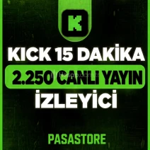 ⭐GARANTİLİ KİCK 15 DAKİKA 2250 İZLEYİCİ 7-24 OTOMATİK