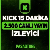 ⭐GARANTİLİ KİCK 15 DAKİKA 2500 İZLEYİCİ 7-24 OTOMATİK