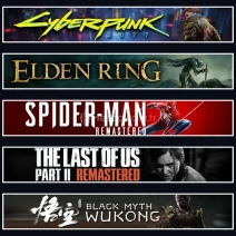 Cyberpunk +Elden +SP1 +TLOU2 +Wukong