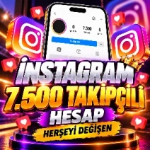 ⭐HERŞEYİ DEĞİŞEN⭐ - İNSTAGRAM 7.500 TAKİPÇİLİ HESAP⭐