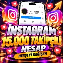 ⭐HERŞEYİ DEĞİŞEN⭐ - İNSTAGRAM 15.000 TAKİPÇİLİ HESAP⭐