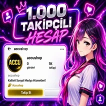 ⚡1.000 TAKİPÇİLİ İNSTAGRAM KADIN HESAP | ✅