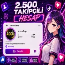 ⚡2.500 TAKİPÇİLİ İNSTAGRAM KADIN HESAP | ✅