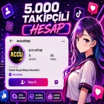 ⚡5.000 TAKİPÇİLİ İNSTAGRAM KADIN HESAP | ✅