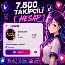 ⚡7.500 TAKİPÇİLİ İNSTAGRAM KADIN HESAP | ✅