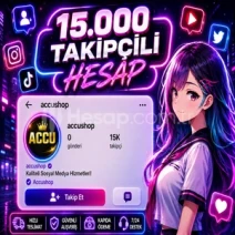 ⚡15.000 TAKİPÇİLİ İNSTAGRAM KADIN HESAP | ✅