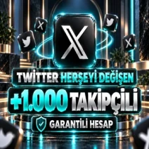 ⭐2007-2025 TARİHLİ TWİTTER +1.000 TAKİPÇİLİ HESAP⭐