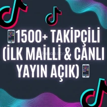 📱1500+ TAKİPÇİLİ (İLK MAİLLİ & CANLI YAYIN AÇIK) 📱
