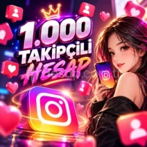 ⚡2FA AÇIK⚡ 1.000 TAKİPÇİLİ İNSTAGRAM KADIN HESAP | ✅