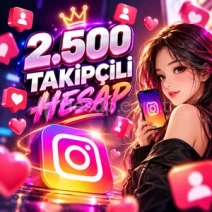 ⚡2FA AÇIK⚡ 2.500 TAKİPÇİLİ İNSTAGRAM KADIN HESAP | ✅