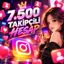 ⚡2FA AÇIK⚡ 7.500 TAKİPÇİLİ İNSTAGRAM KADIN HESAP | ✅