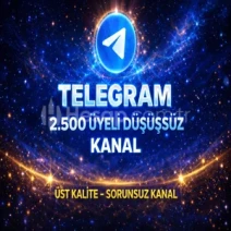 ⚡GARANTİLİ⚡2.500 ÜYELİ TELEGRAM KANAL✅