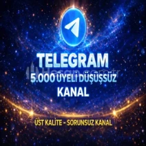 ⚡GARANTİLİ⚡5.000 ÜYELİ TELEGRAM KANAL✅