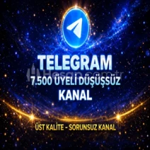 ⚡GARANTİLİ⚡7.500 ÜYELİ TELEGRAM KANAL✅