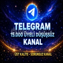 ⚡GARANTİLİ⚡15.000 ÜYELİ TELEGRAM KANAL✅