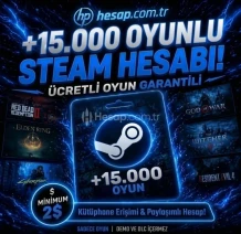 ⭐+15.000 POPÜLER OYUNLU HESAP + Garanti ve Destek⭐